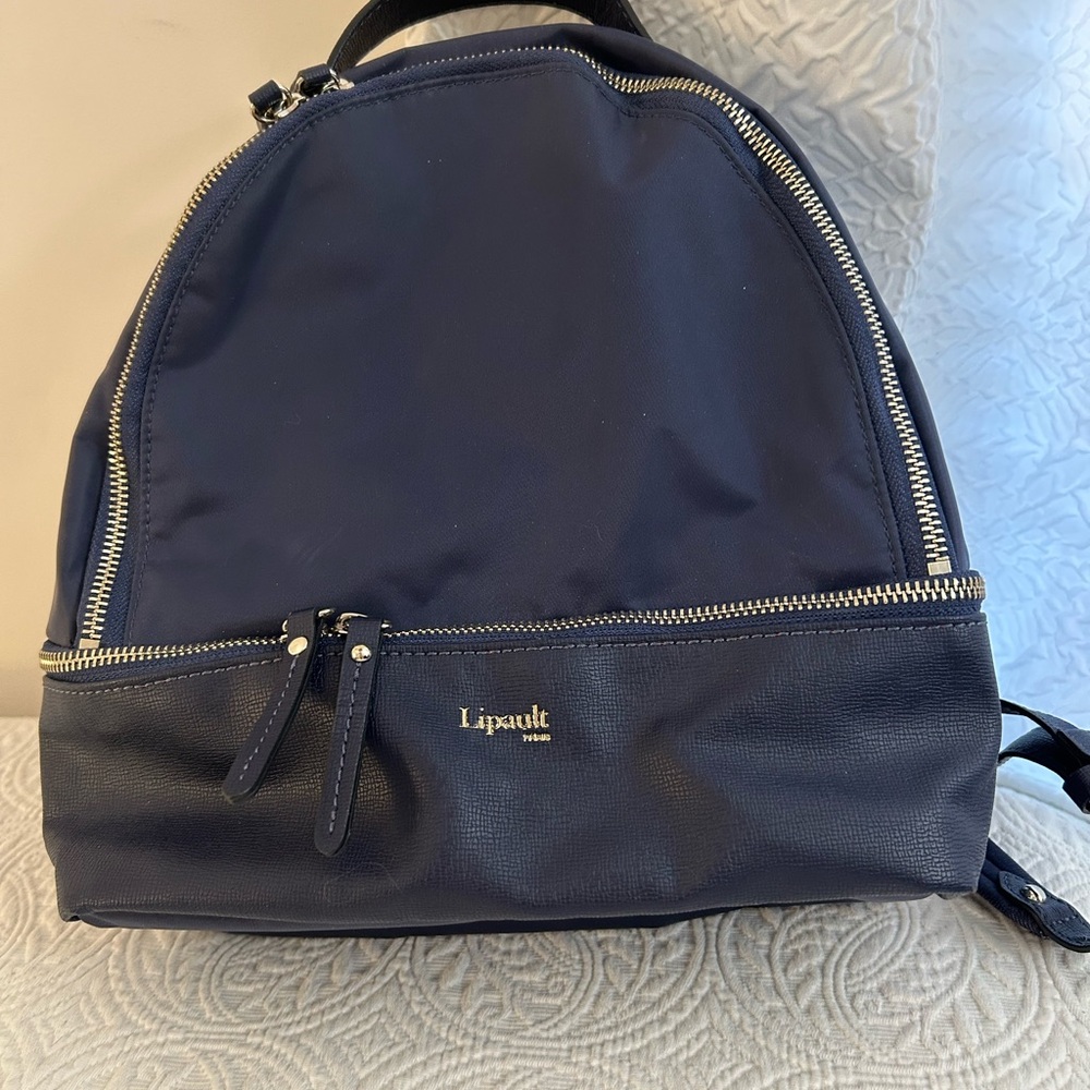 Lipault Paris Navy Backpack - Classic Everyday Carry
